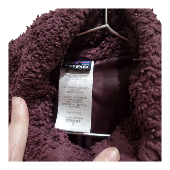 Patagonia Los Gatos Full Zip Fleece Teddy Bear Jacket Womens Small S Lined - Picture 3 of 5